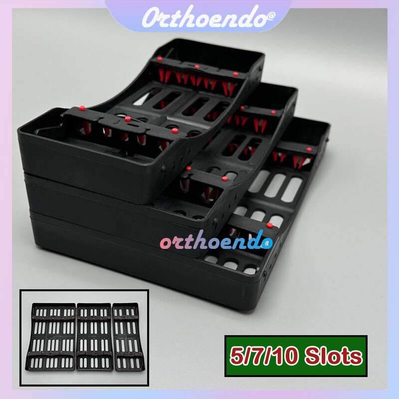 Autoclavable Sterilization Cassette Box Dental Plastic Sterilizer Trays Assorted