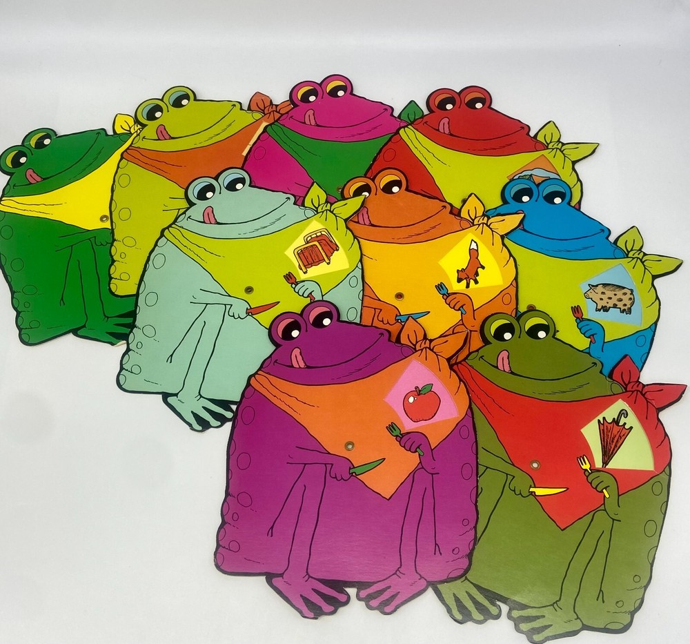 Short Vowel Discs Frogs Learning Elementary Game 1977 Trend Enterprises Phonics