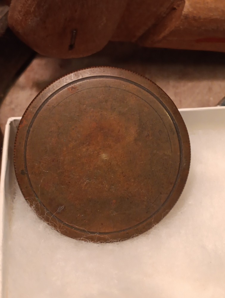 Antique German Pocket Compass Brass Casing