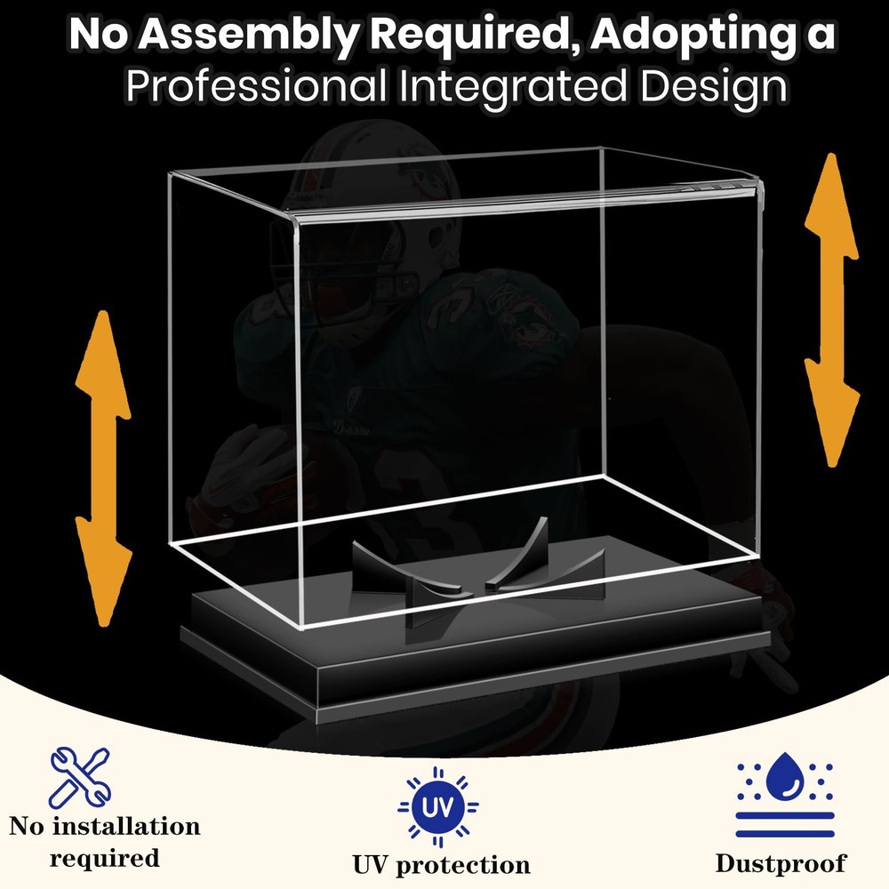 Football Display Case, Acrylic Case Clear