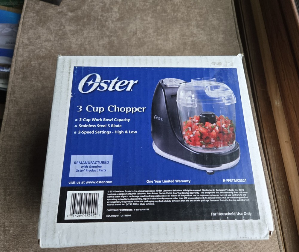 Oster 3 Cup Chopper with Accessories New