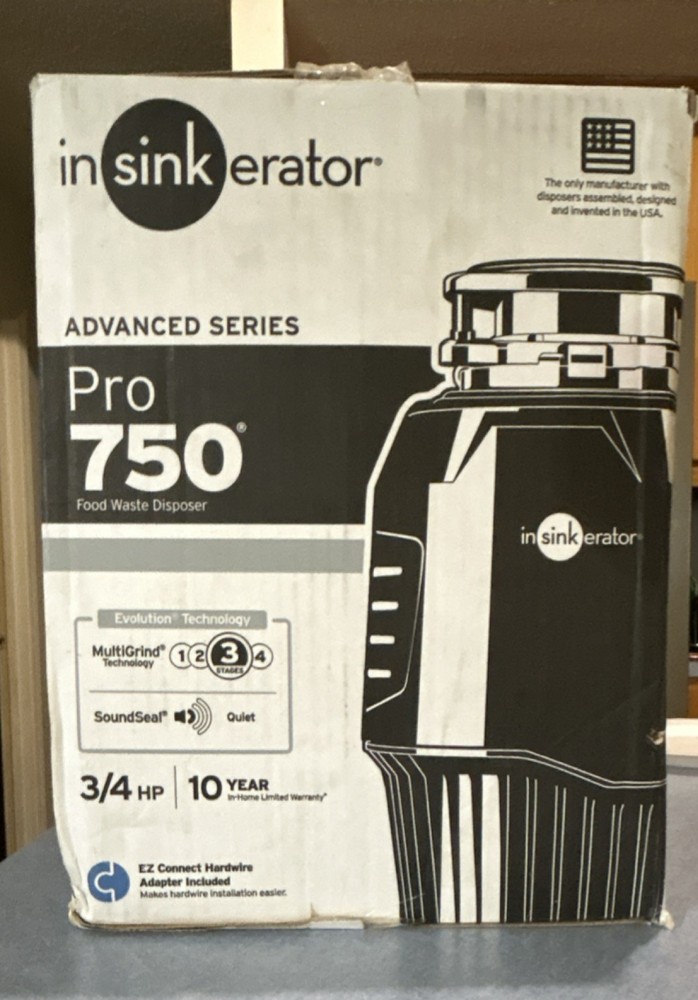 InSinkErator Pro 750 3/4 HP Garbage Disposal, Three Stage, SoundSeal, MultiGrind
