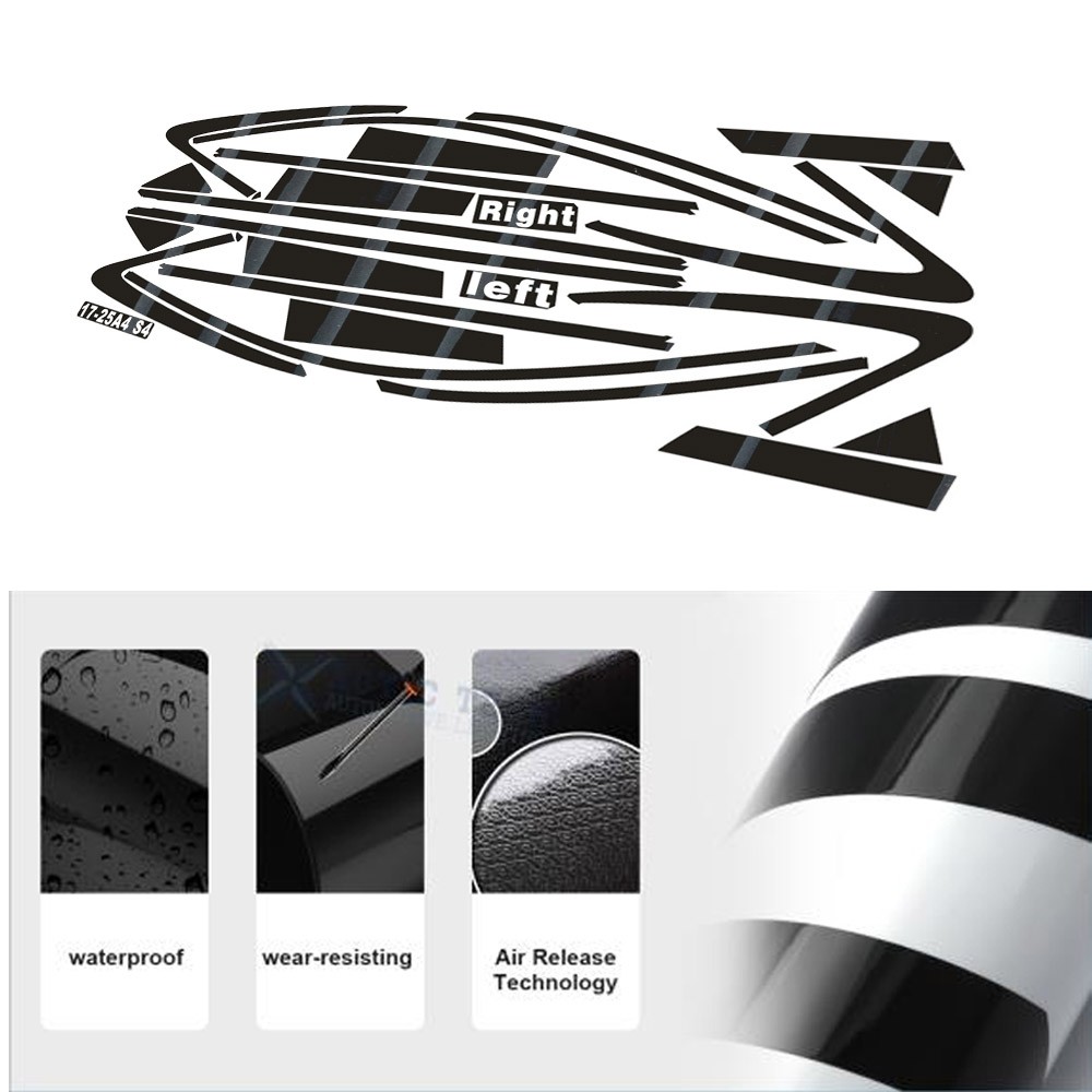 Glossy Black Chrome Delete Window Trims For Audi A4 S4 2017-2025