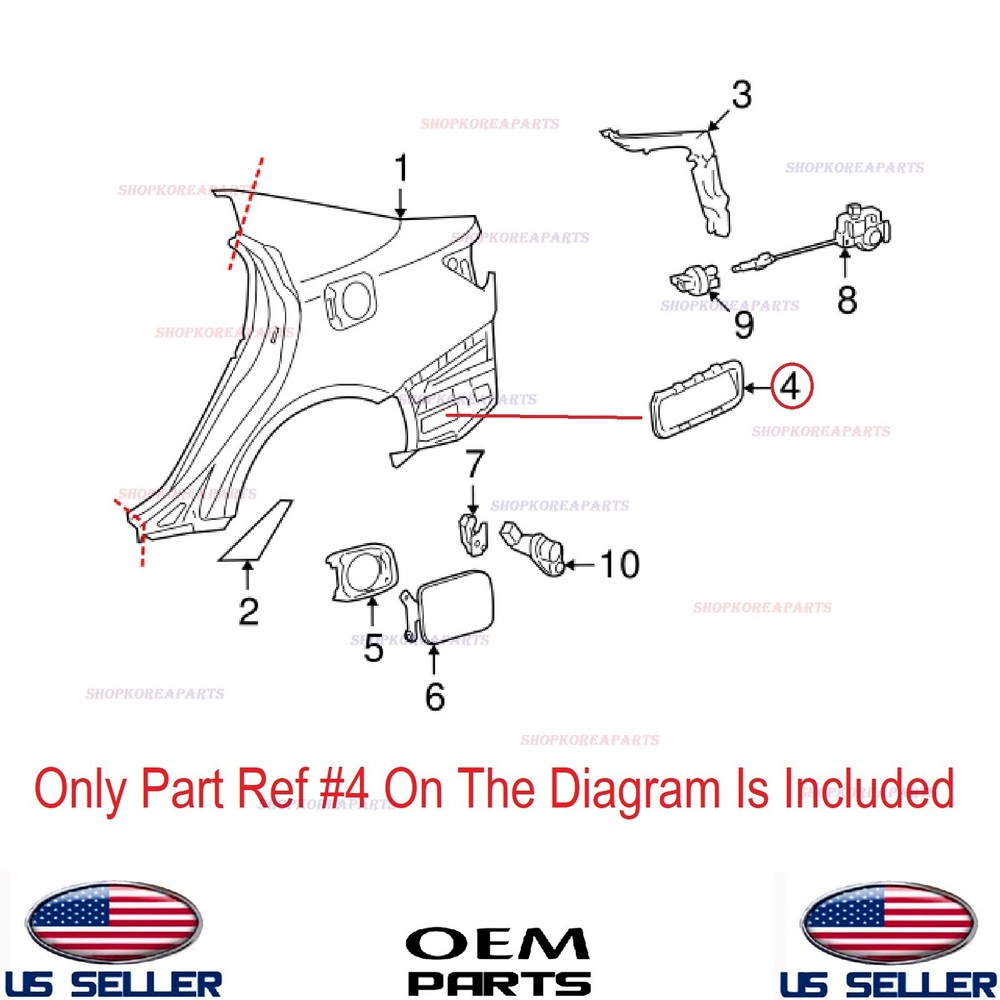 Genuine Quarter Vent Duct Assy Left or Right Side ⭐OEM⭐ LEXUS *See compatibility