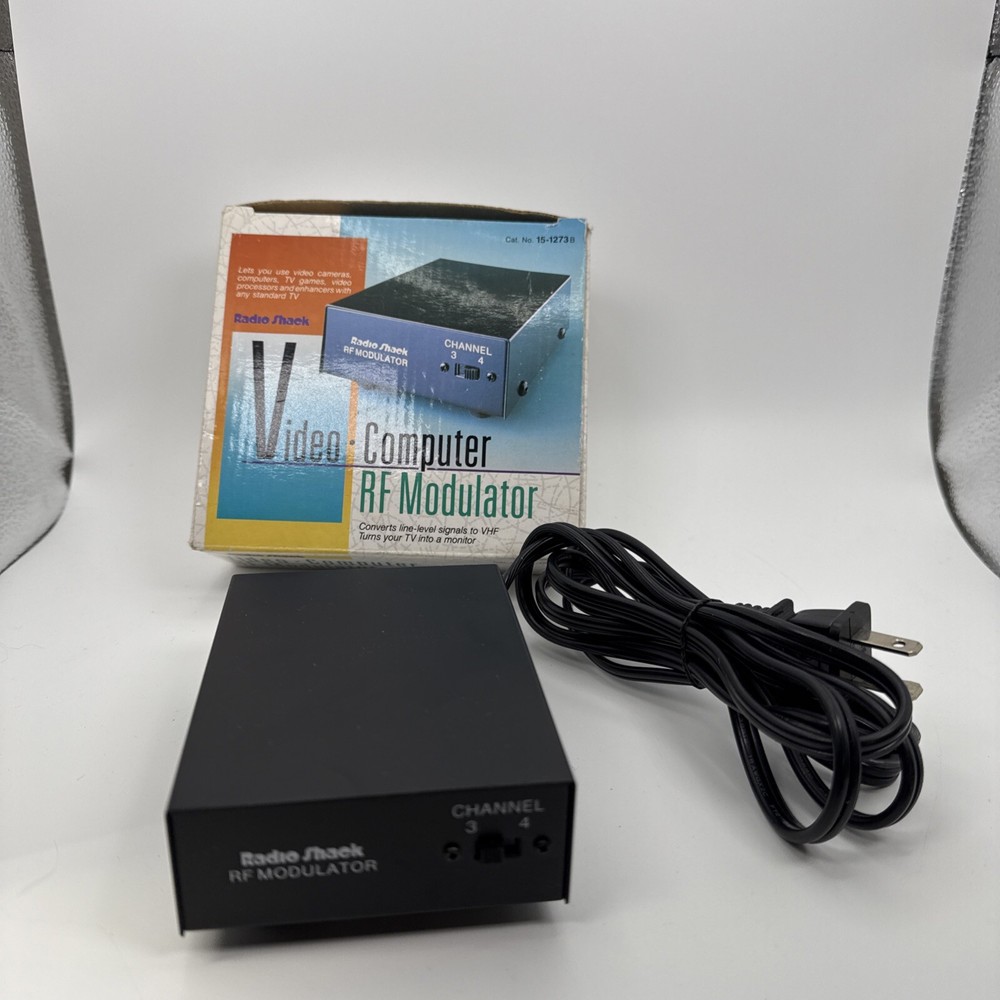 Radio Shack Archer 15-1273b Video/Computer RF Modulator Line Level To RHF