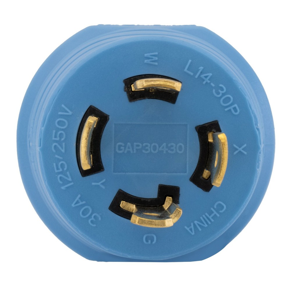 RV 30 Amp Generator Plug Adapter 4 Prong L14-30 to TT-30 125V