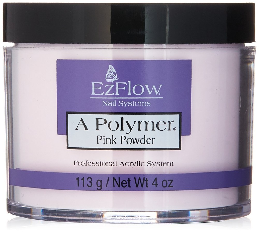 EZ Flow A Polymer Pink False Nails, 4 Ounce 2 Ounce, EZ66049 - Powder