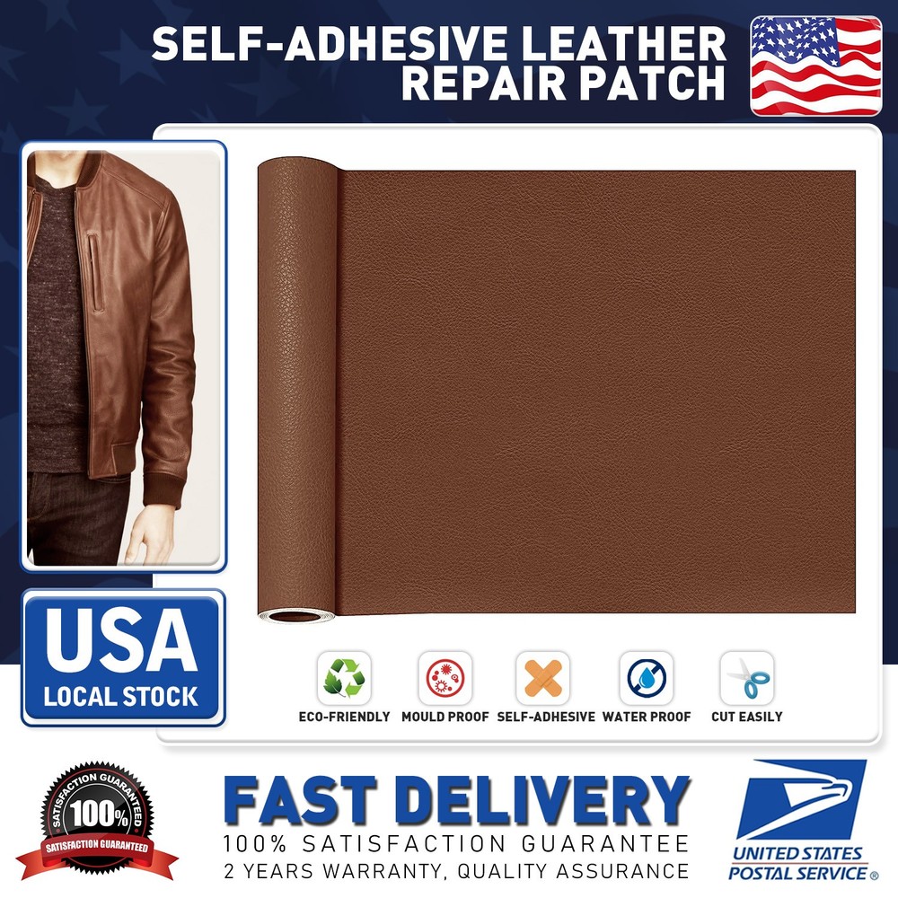Self Adhesive Brown multi-size Leather Repair Patch Kit For Car seat Couch Sofas