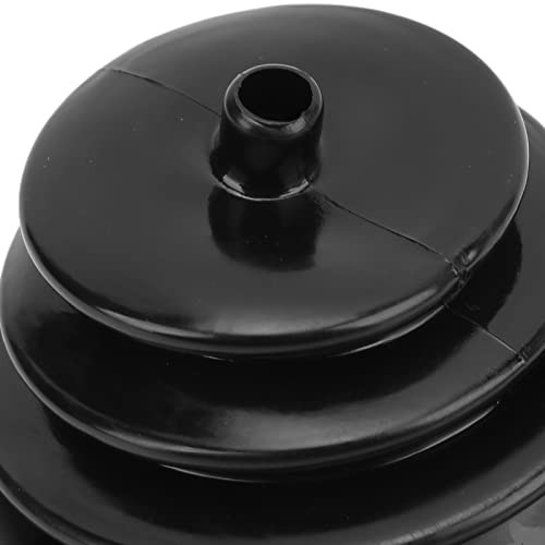 Shift Dust Cover, Universal Gear Shift Handbrake Lever Boot Plate Kit Black