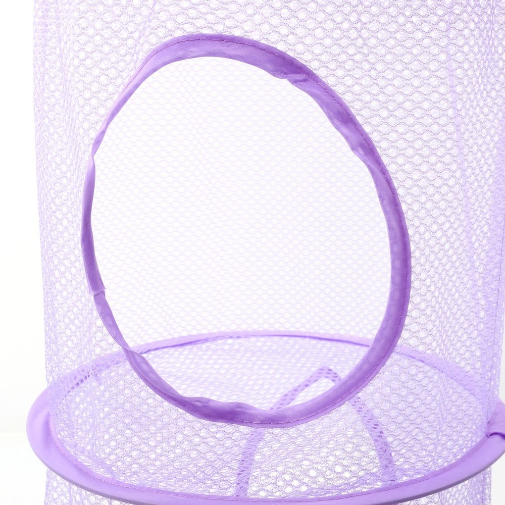 2 Pcs Foldable Mesh Hanging Nets Multi Layer Drying Basket For Socks Clothes