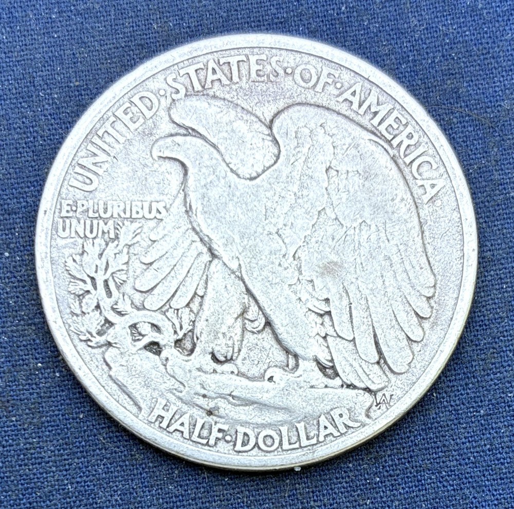 1938 Walking Liberty Half Dollar Silver Coin
