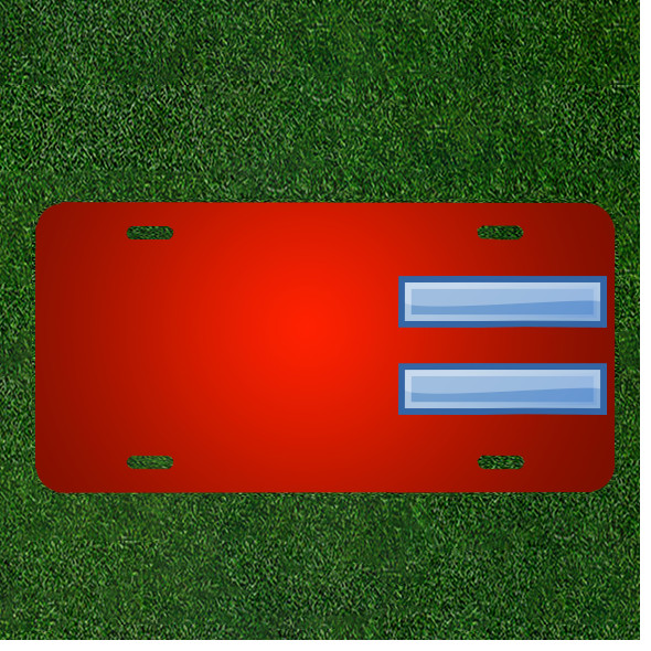 Custom Personalized License Plate With Add Names To Equals Maths Blue