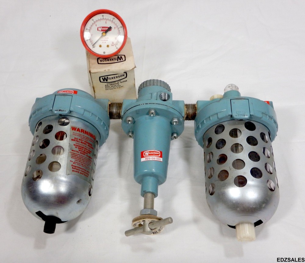 Wilkerson Pneumatic Air Lubricator Regulator Filter Assembly