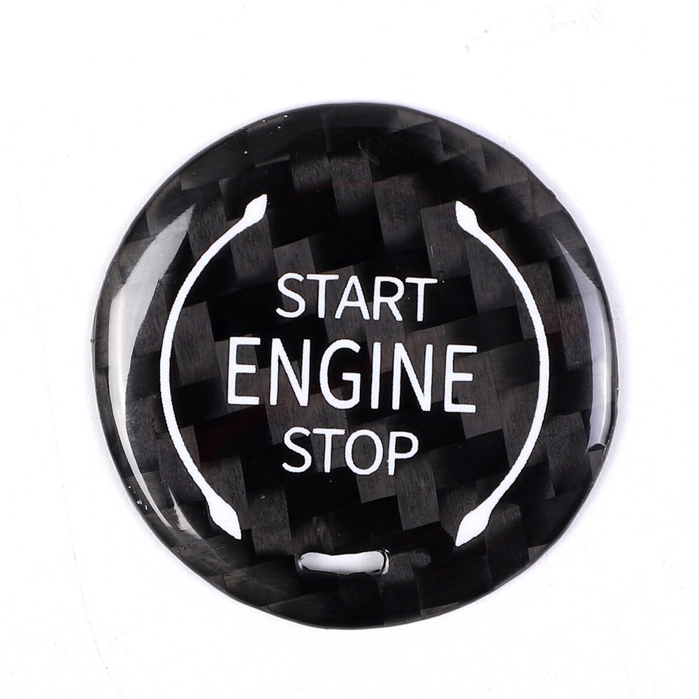 Carbon / Red Engine Start Stop Button Auto Accessories For Corvette C8 2020-2022