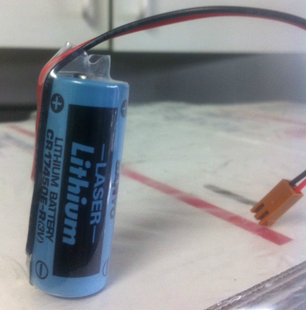 Brand New Sanyo CR17450E-R 3V Lithium Battery, with Wire Leads and Connector