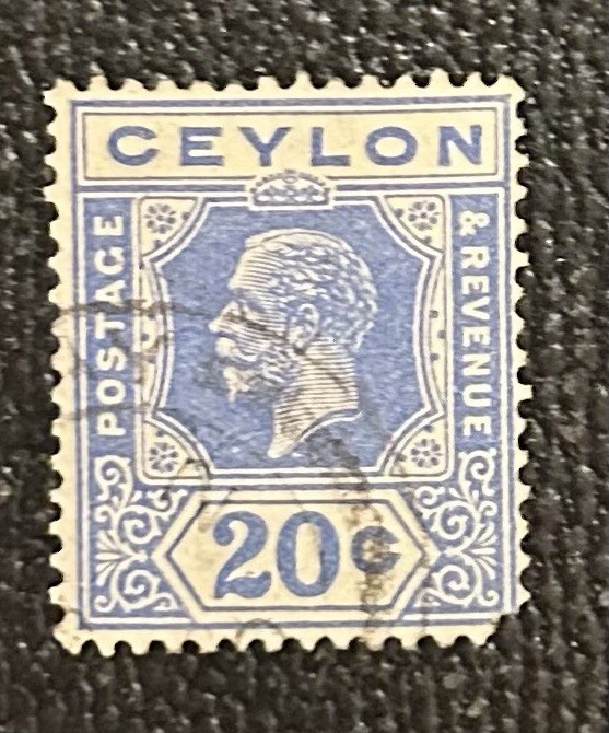 Ceylon: 4 different, old classics, used. lot # 04-07272