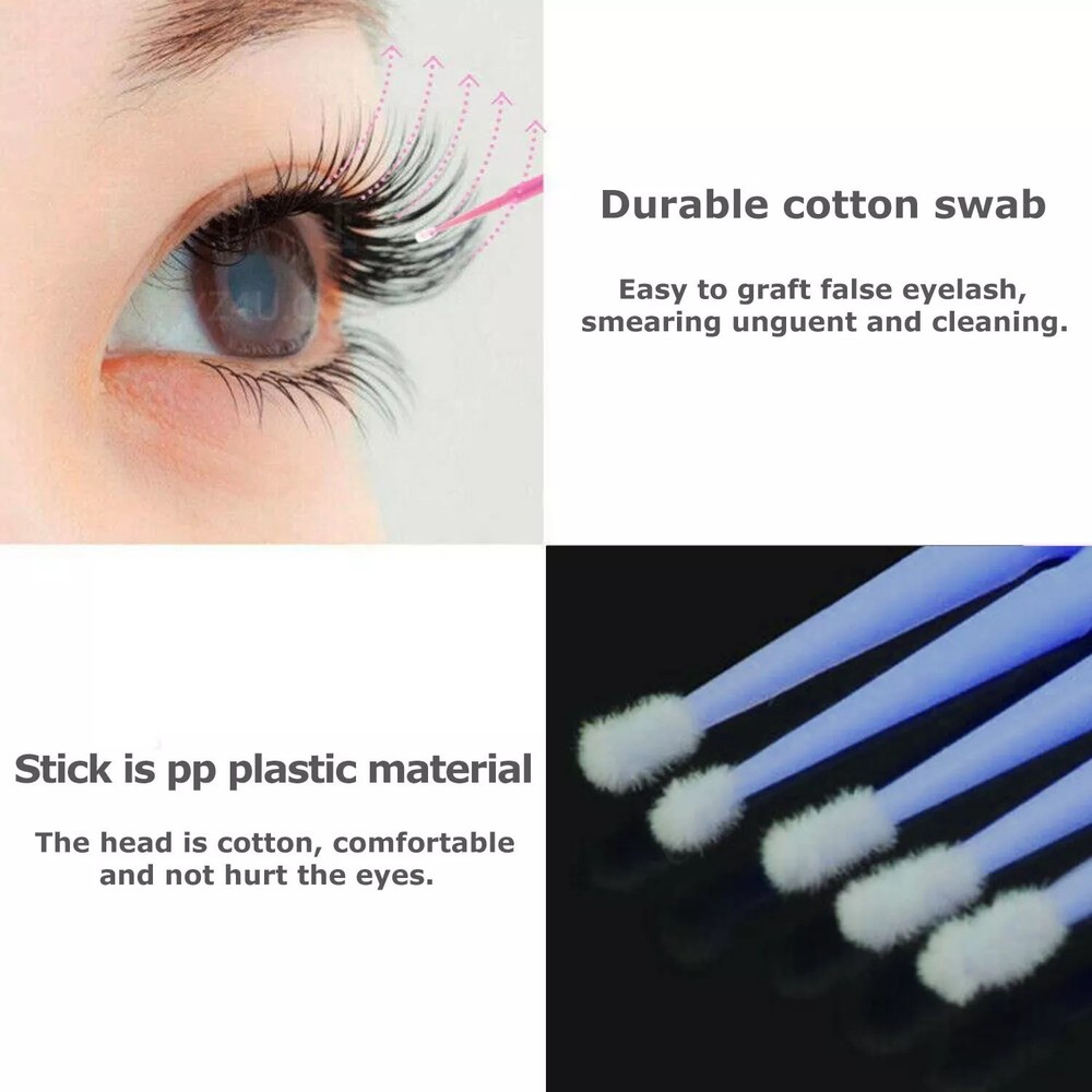 400Pcs Dental Micro Brush Microbrush Bendable Applicator Tips Regular Blue 2.5mm