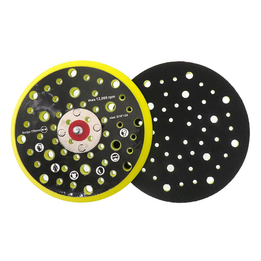 52-hole Air-Powered Sanding Disc Self-adhesive 10mm Thick Impact Pad