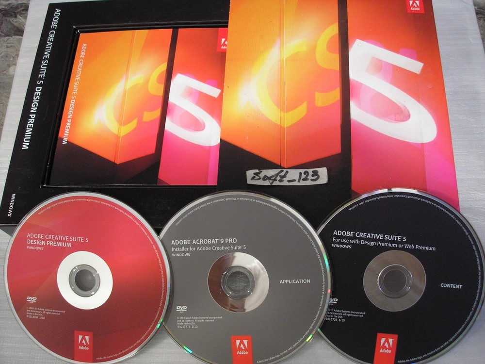 Adobe Creative Suite 5 CS5 Design Premium For Windows Full/Upgrade  DVD Version