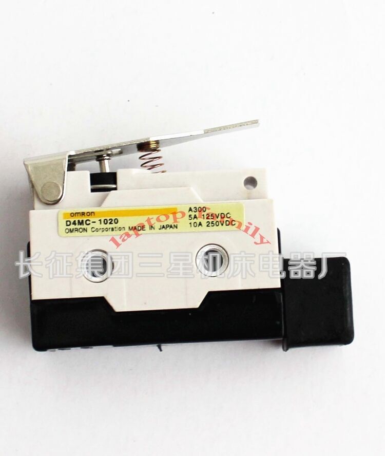 5Pcs D4MC-1020 Screw Terminals Long Hinge Lever Enclosed Basic Limit Switch
