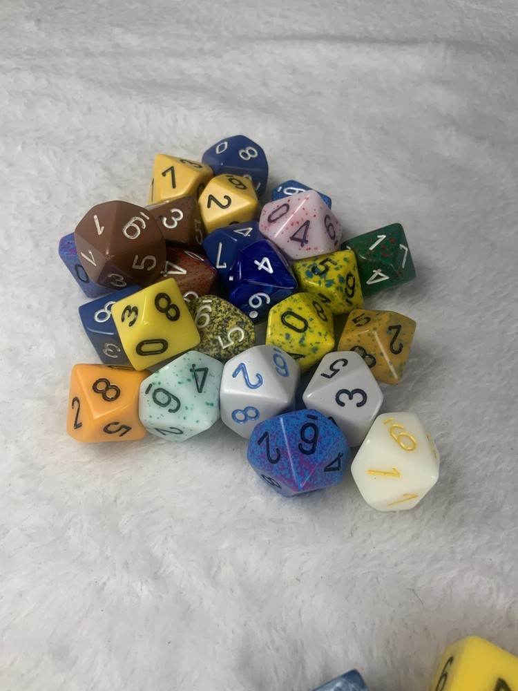 77 Random Assorted Dice Lot For Table Top Gaming RPG D&D & Pathfinder.