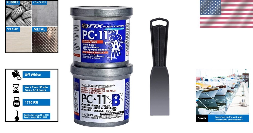 PC-11 Marine Grade Epoxy Adhesive Paste Kit