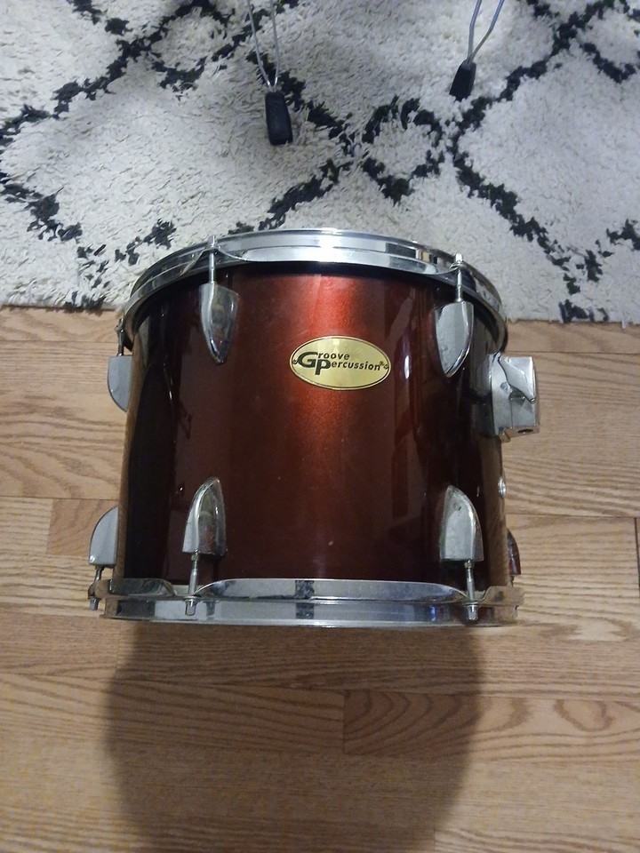 Groove Percussion 13" Dark Red Rack Tom Drum