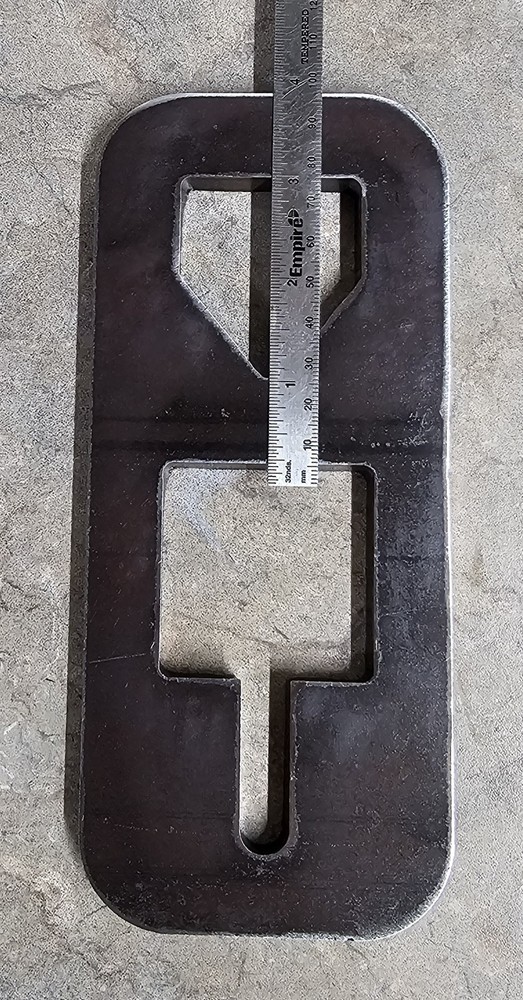 T POST PULLER - HEAVY DUTY 3/8" - PLATE ONLY - USE WITH CHAIN / JACK / TRACTOR