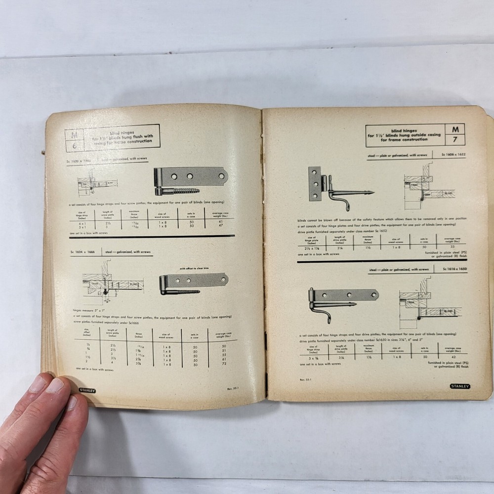 1950's Stanley Hardware Catalog No 71