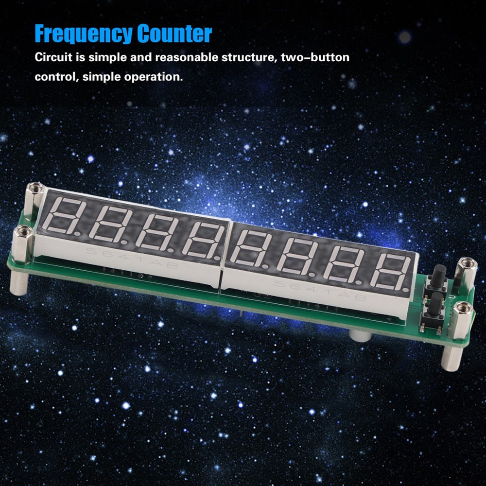 (Backlight Font Blue)RF Signal Frequency Counter Cymometer Tester Module