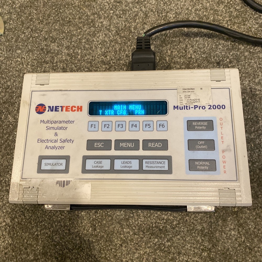 Netech Multi-Pro 2000 Biomed Tester Analyzer EXCELLENT WORKING!