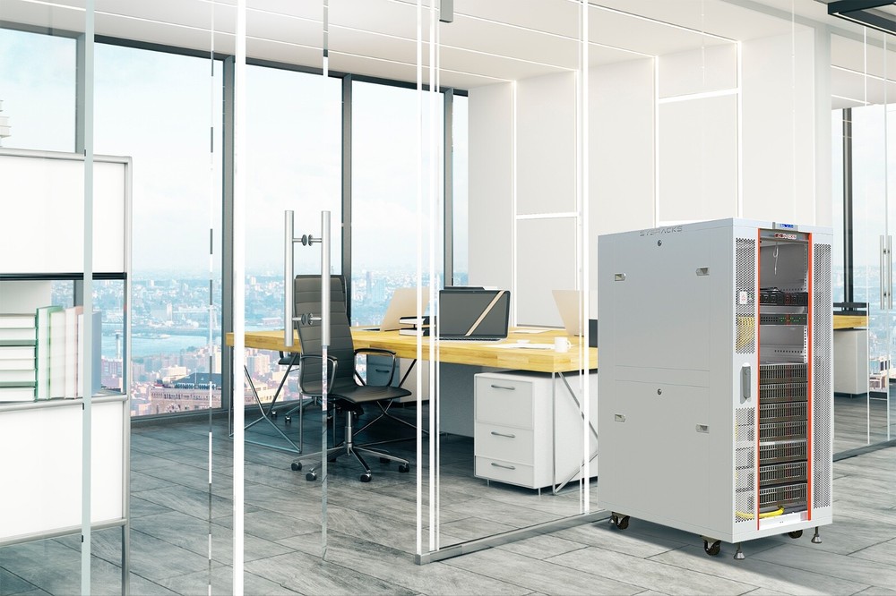 Sysracks 42U 35'' Deep IT Network Data Gray Server Rack Cabinet