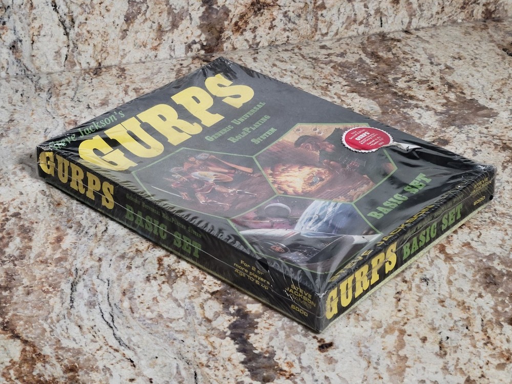 Steve Jackson Games GURPS Basic Set Early Edition 1986 RPG #6000 Sealed