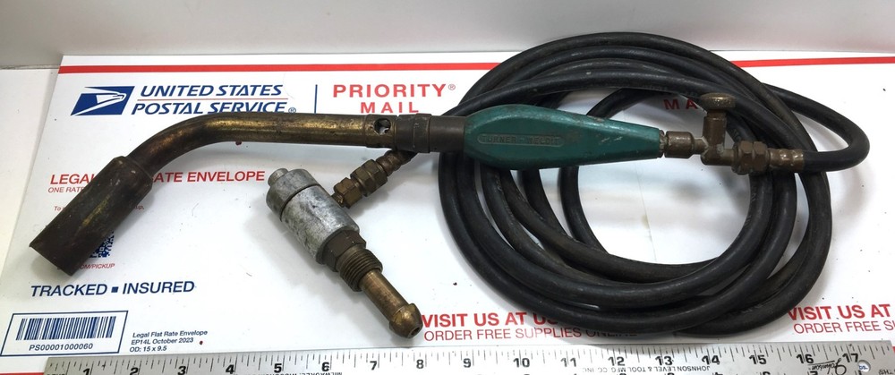Turner-Weldit Burner Torch Welding Handle - Hose - Regulator - Large Tip