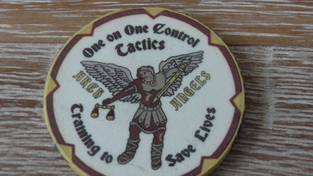 One On One Control Tactics Ceramic Challenge Coin #A87