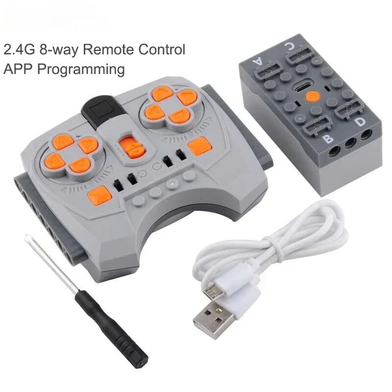 MOC Power Functions 2.4G 8-Channel Speed Control Remote Control APP Programming