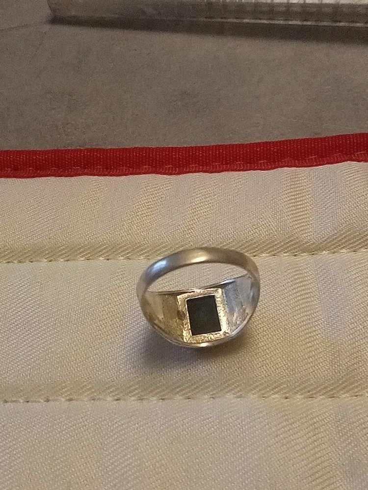 Men's 925 Onyx Silver Ring