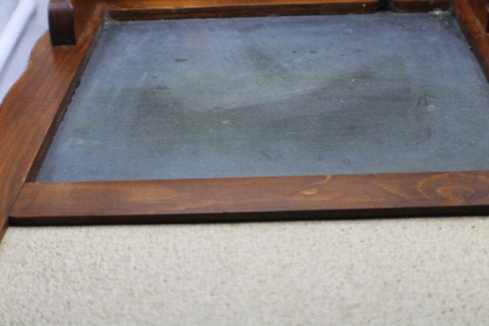 Vintage Retro Colonial Solid Pine Corkboard-Chalkboard-Storage Wall Unit