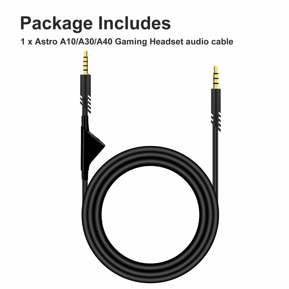 Replacement Audio Cable Cord Volume Control for Astro A10 A30 A40 Gaming Headset
