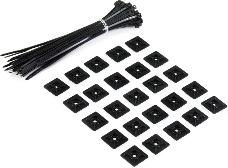 RockBoard by Warwick Board Organizer Cable Tie and Cable Tie Holder Set