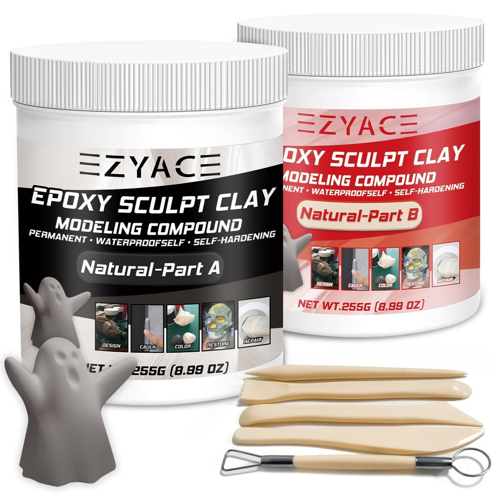 Epoxy Clay, Magic Sculpt 2 Part Modeling 1 Pound, Natural