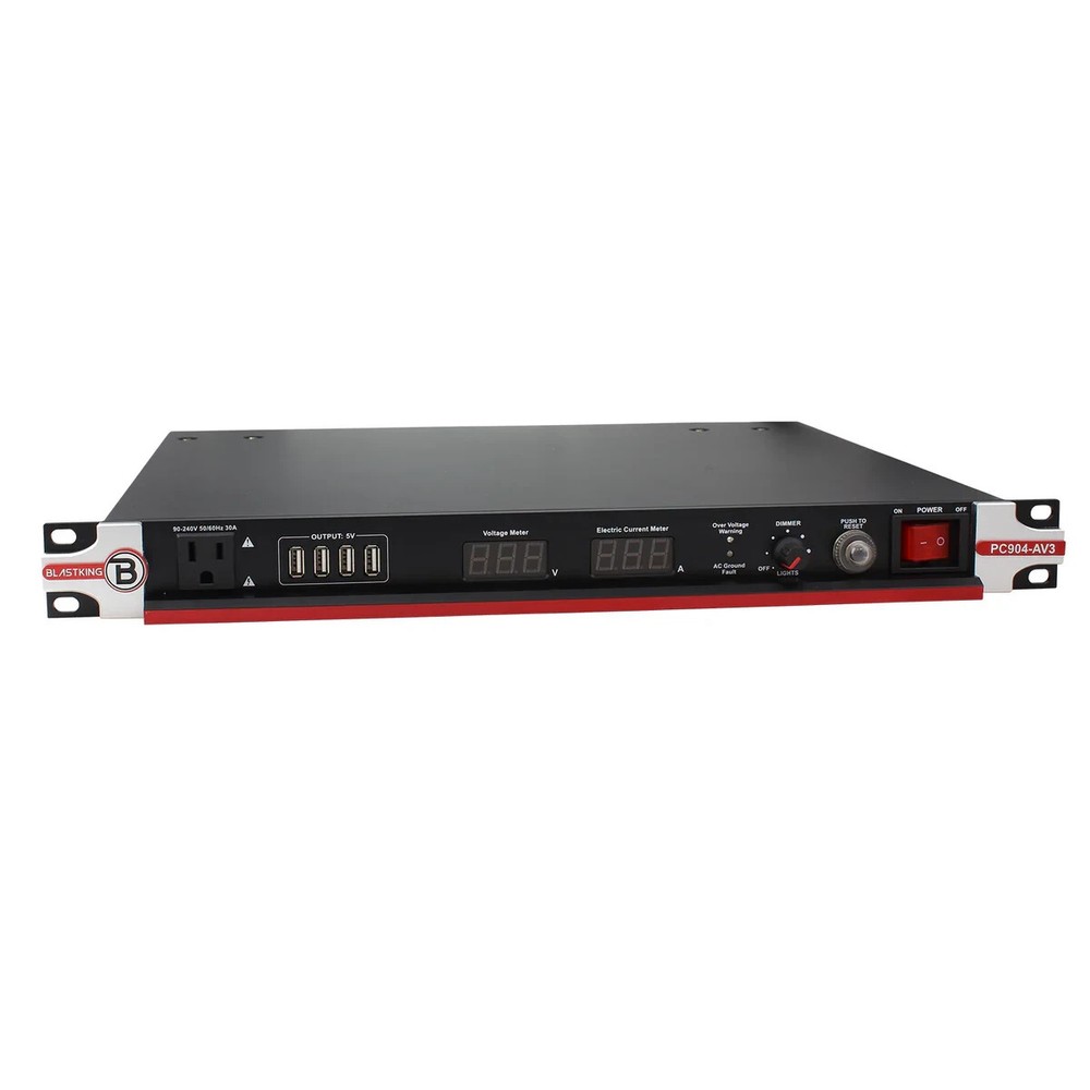 Blastking PC904-AV3 30 Amp Power Conditioner LED indicator Front and back lights