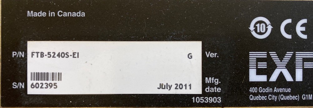 Exfo FTB-5240S Rotating Mirror Damage, Fixed