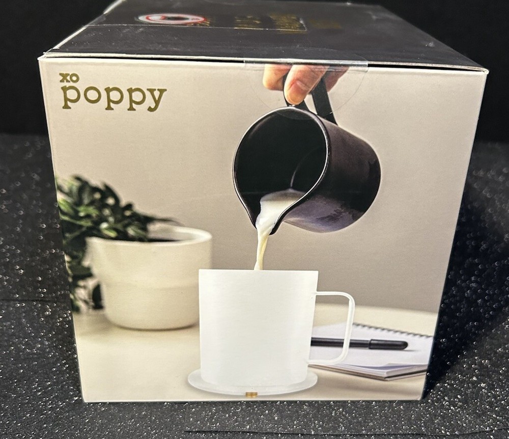 New~Poppy MUG Warmer Set/White, Unopened Box