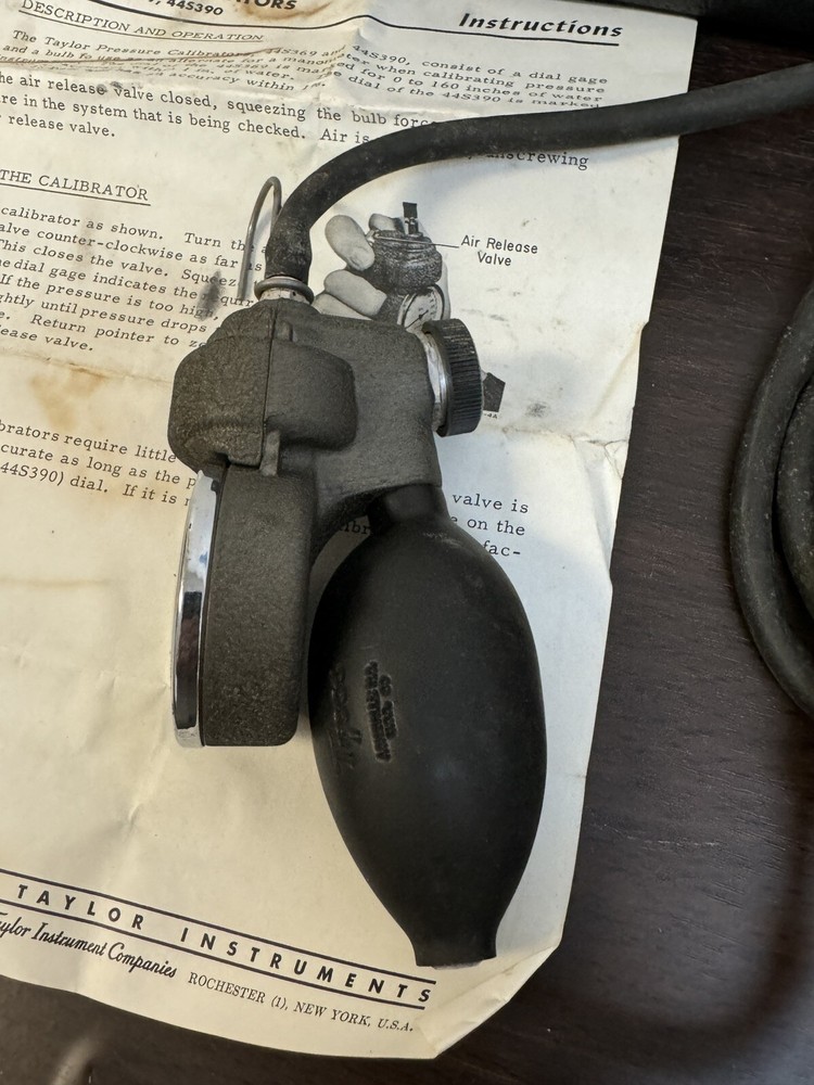 Taylor Flow Meter Calibrator 44S369