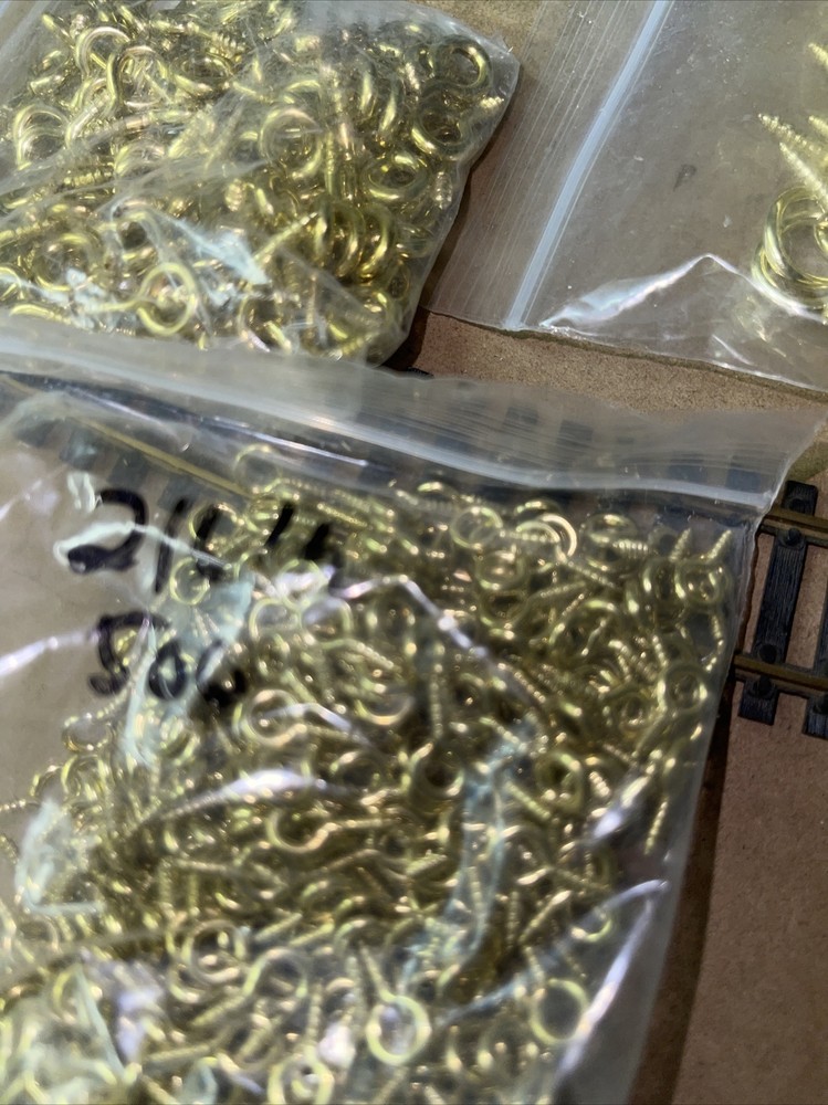 small brass Plate eye hooks And Cup Hooks
