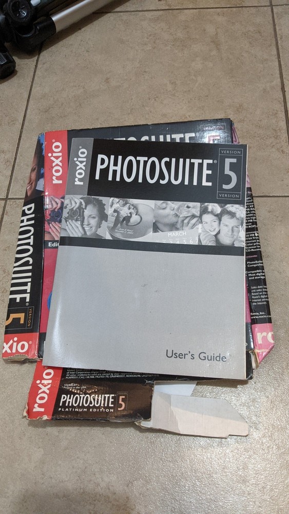 Roxio PhotoSuite 5 Platinum Edition Image Editing Software CD