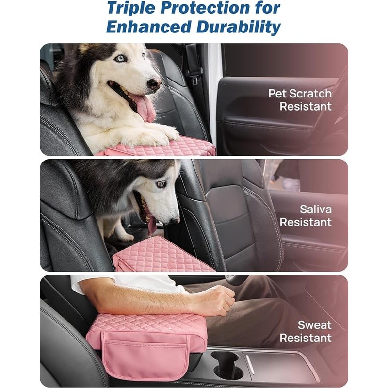 Scratch Resistant Console Cover Waterproof Armrest Protector SUVs Sedans Trucks