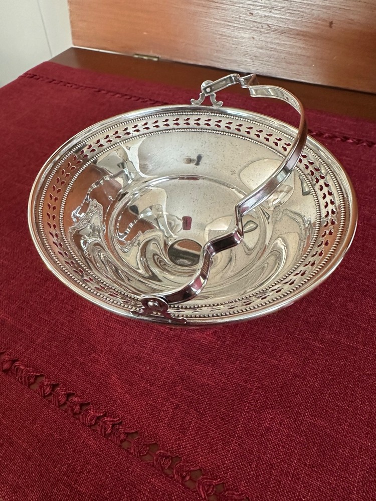 Antique El-Sil-Co Sterling Silver 2701 Cemented Base Compote