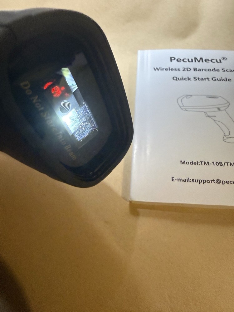 PecuMecu Bluetooth 1D&2D Barcode Scanner 3-in-1 Wireless USB QR Data Matrix Scan